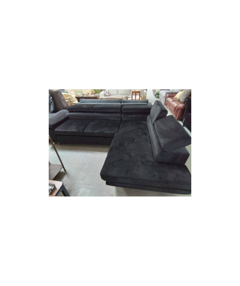 CANAPE DIMAS VELOURS NOIR -BMTNUZZZXSF-HH