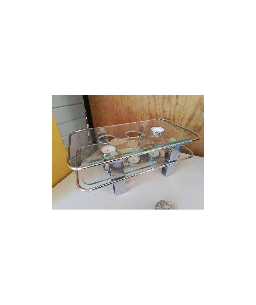 CHAUFFE PLAT VERRE ET INOX 
