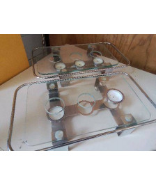 CHAUFFE PLAT VERRE ET INOX 