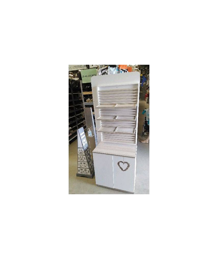 MEUBLE ETAGERE 2 PORTES EN L’ÉTAT ( ÉLECTRICITÉ A REFAIRE)