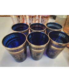 LOT DE 6 VERRES A THÉ 