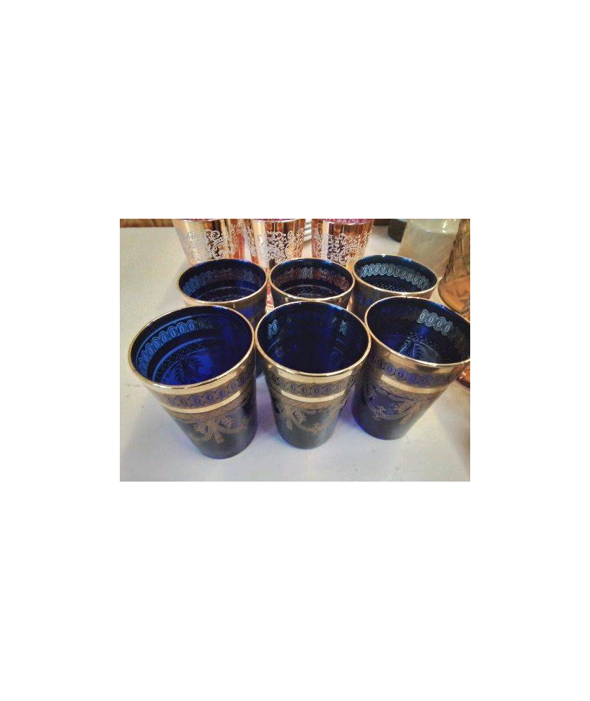 LOT DE 6 VERRES A THÉ 