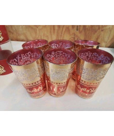 LOT DE 6 VERRES A THÉ 