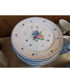 LOT DE 6 ASSIETTES PLATES 