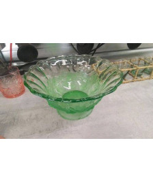 COUPE A FRUITS VERRE VERTE EN LETAT 