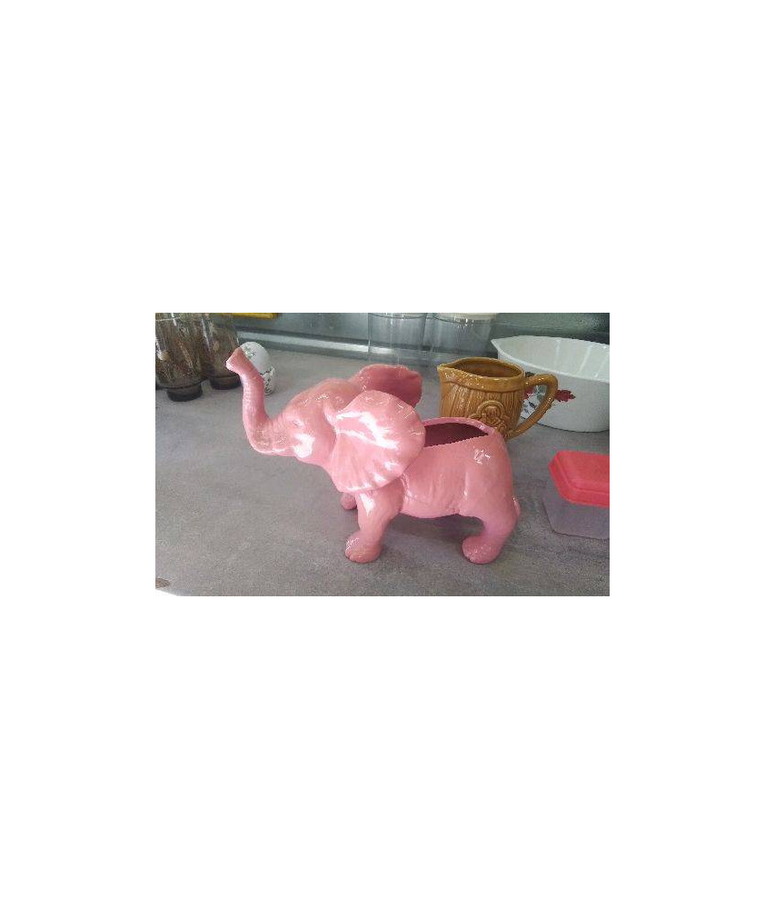 POT ELEPHANT ROSE 