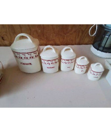 LOT DE 5 POT A CONDIMENT 