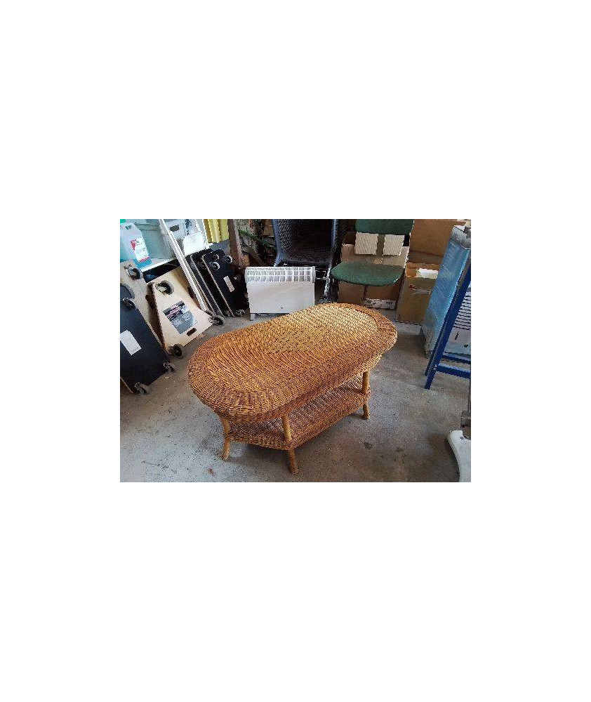 TABLE BASSE EN ROTIN 