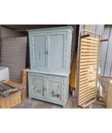 BUFFET DOUBLE CORPS TYPE URBEX BLEU 