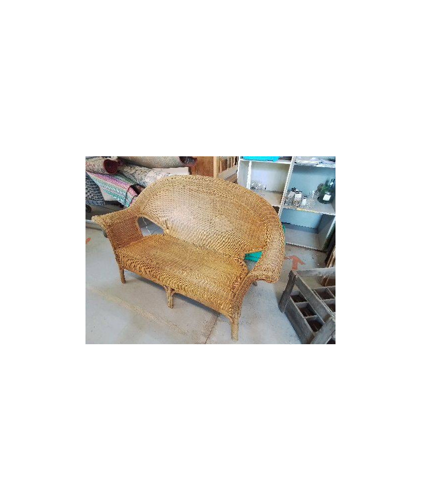 BANC EN ROTIN 