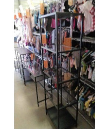 ETAGERE METAL VERRE 175X50