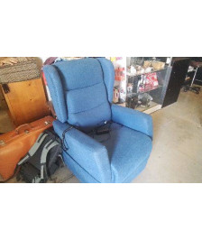 FAUTEUIL RELAX ÉLECTRIQUE RELEVABLE BLEU