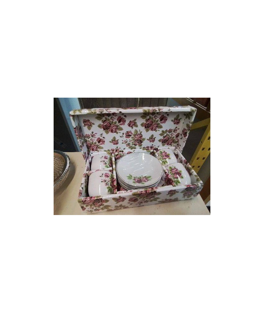 SERVICE A CAFE MOTIFS PIVOINES 