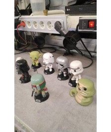 DECO FIGURINE FUNKO POP STARWARS LE LOT