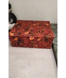 BOITE TISSU ROUGE ORANGE 