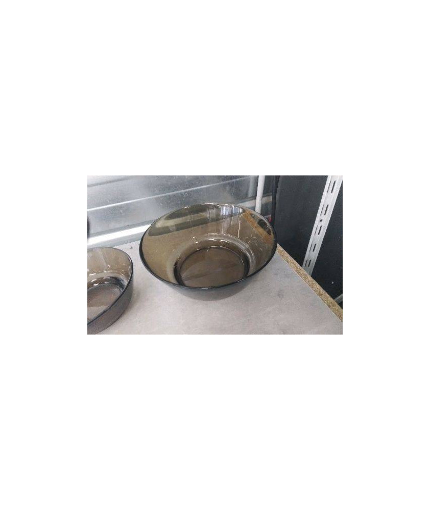 SALADIER VERRE MARRON 