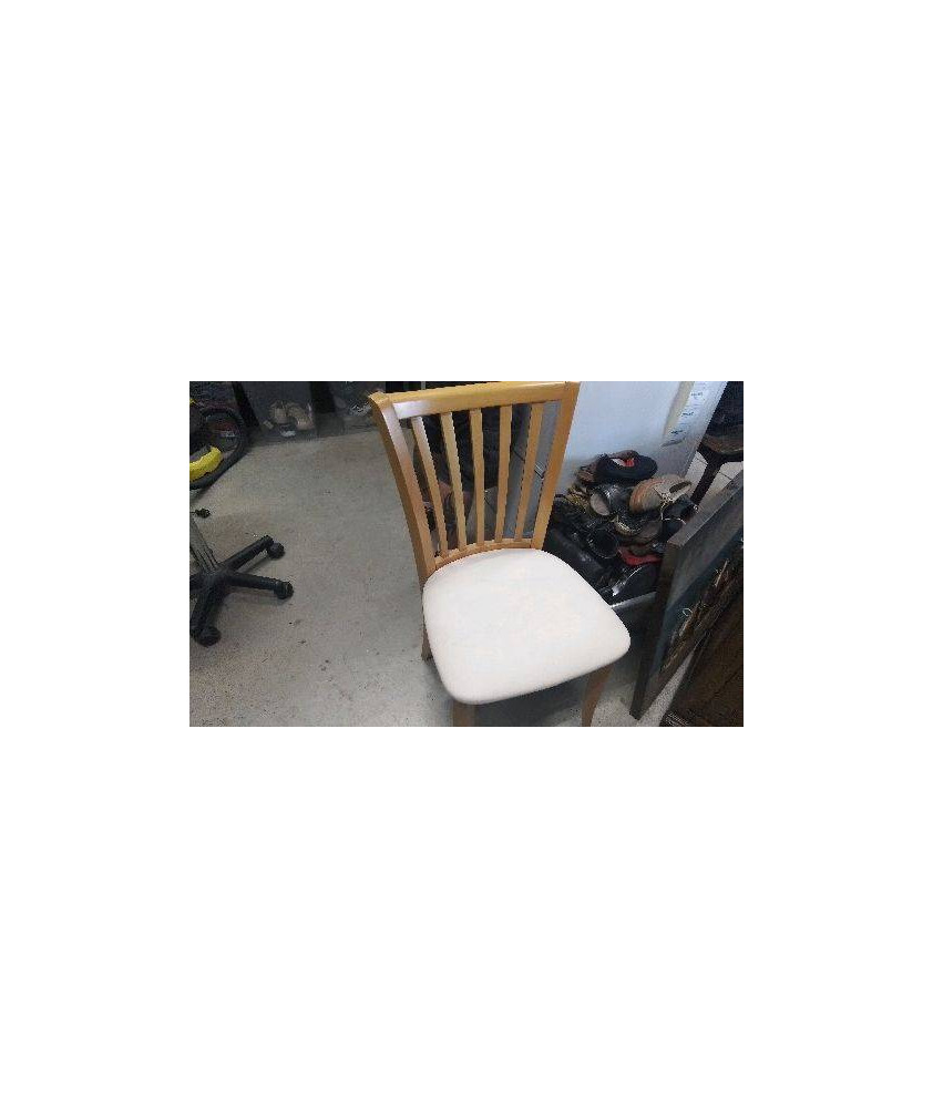 CHAISE BOIS PVC 