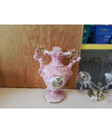 VASE ROSE EN PORCELAINE 