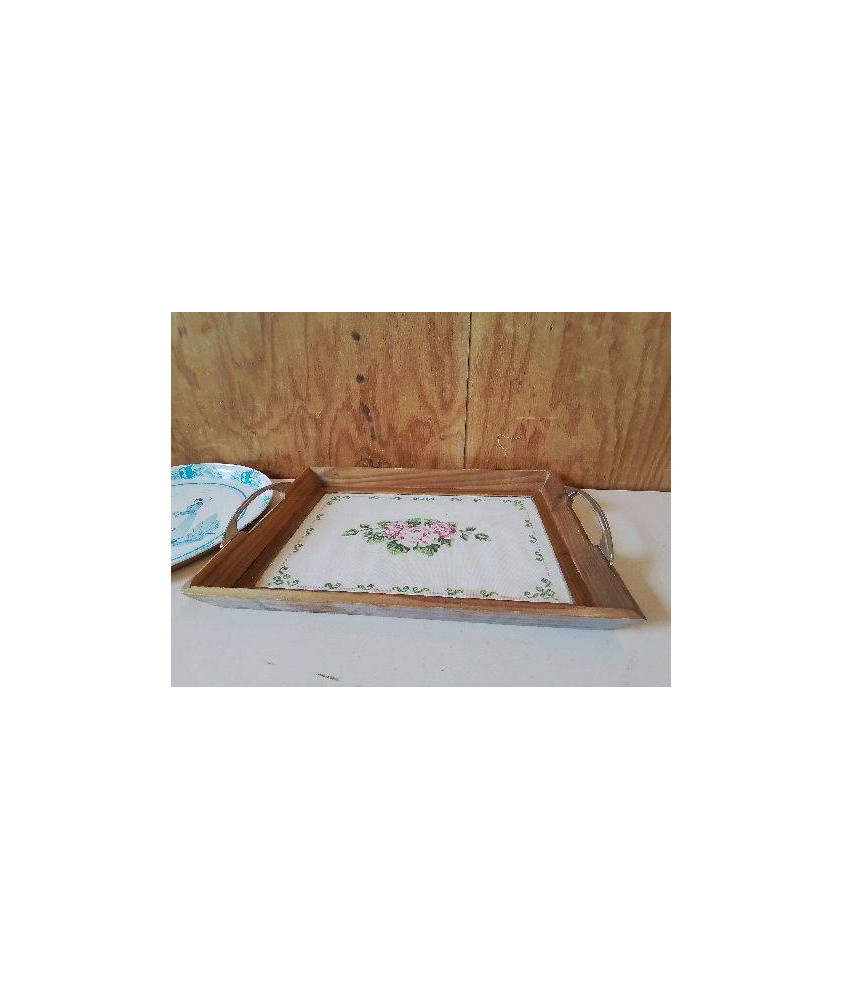 PLATEAU MOTIF FLORAL 