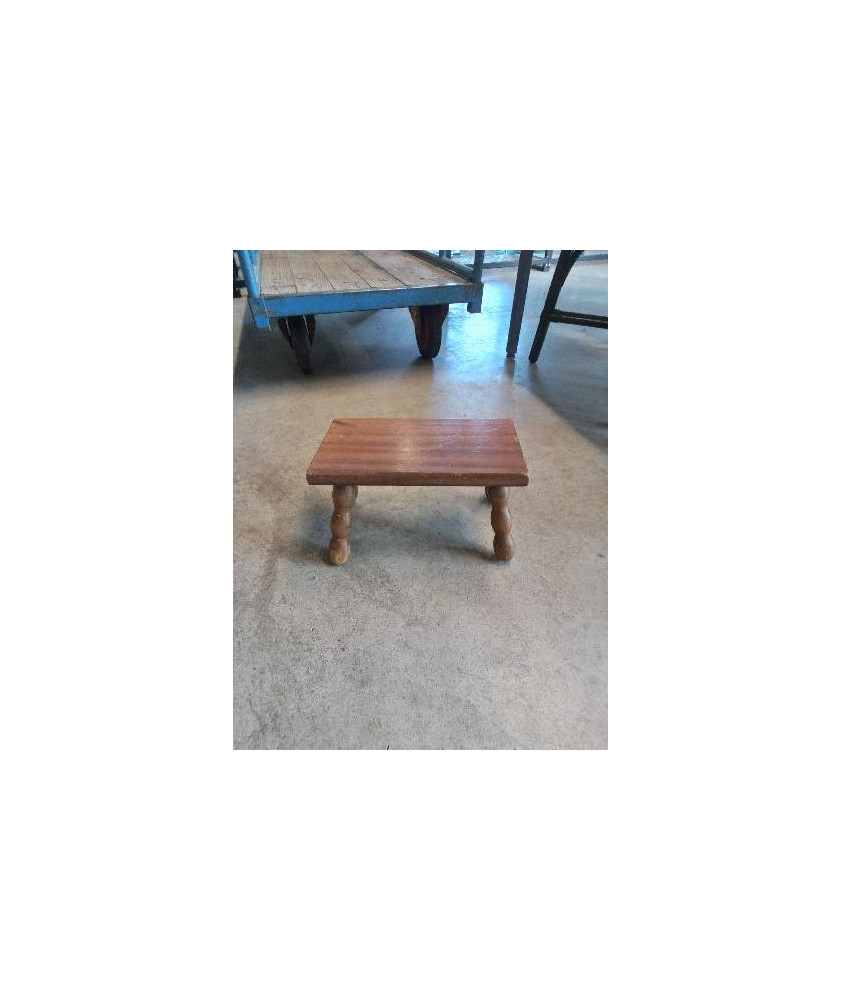 REPOSE PIEDS RECTANGULAIRE BOIS PIEDS CHAPELET 
