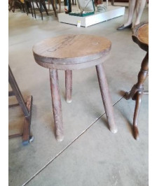 PORTE PLANTE ROND BOIS TRIPODE 