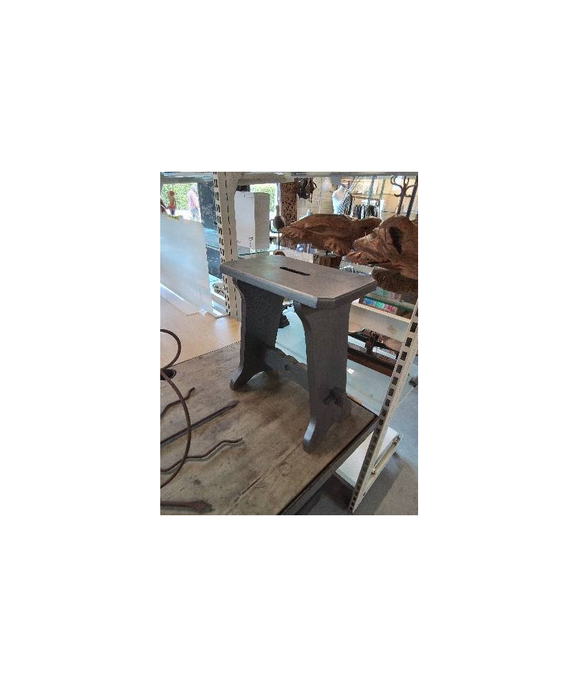 PORTE PLANTE A ENTRETOISE BOIS PEINT GRIS