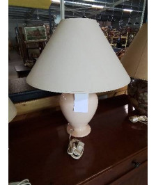 LAMPE CÉRAMIQUE ROSÉ AJ ECRU