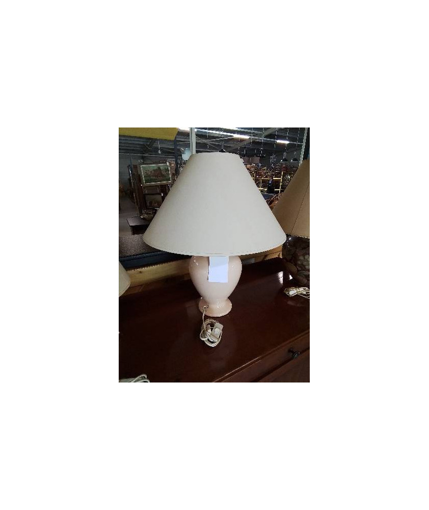 LAMPE CÉRAMIQUE ROSÉ AJ ECRU
