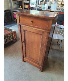 MEUBLE BOIS CLAIR MOULURÉ 1 PORTE STYLE DIRECTOIRE 