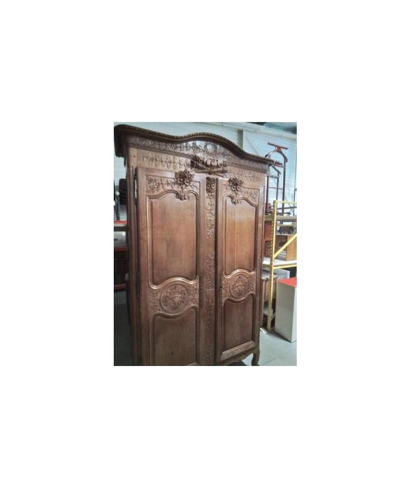 ARMOIRE DE MARIAGE CAUCHOISE LINGERE XIXE