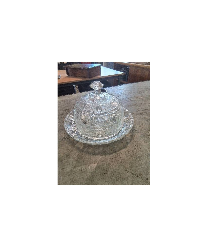 CLOCHE A FROMAGE CRISTAL TAILLÉ 