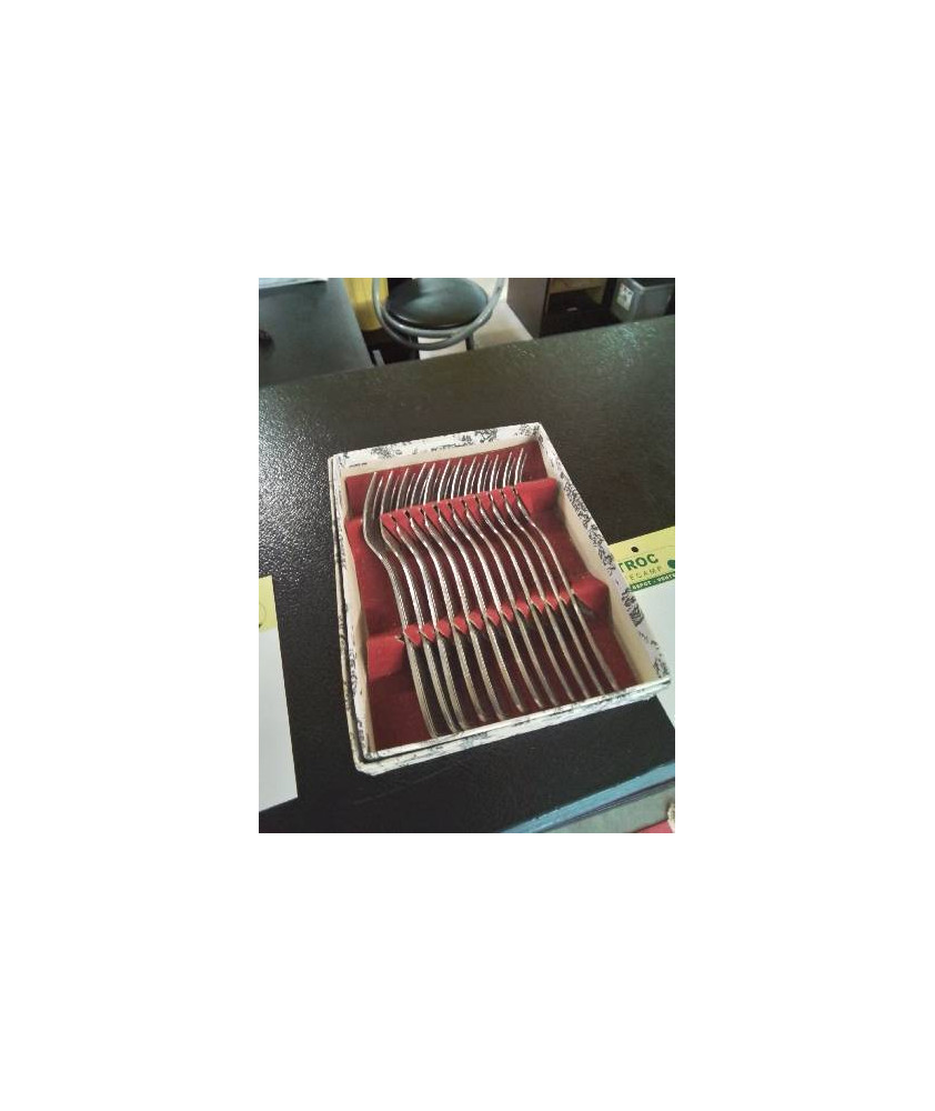 12 FOURCHETTES A ESCARGOT INOX