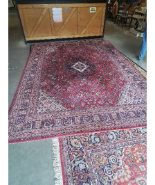 TAPIS LAINE ROUGE BLEU ECRU 350X250CM
