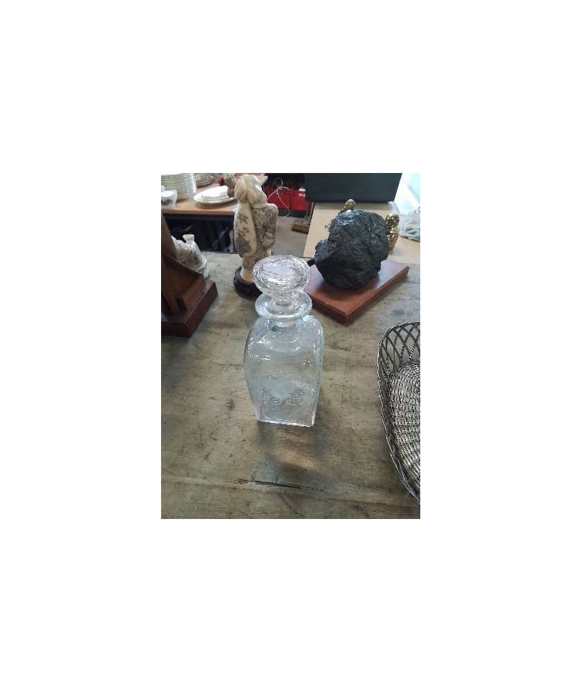 CARAFE VERRE GRAVÉ AUX PAMPRES
