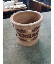 POT A TABAC GRÈS VERNISSE 