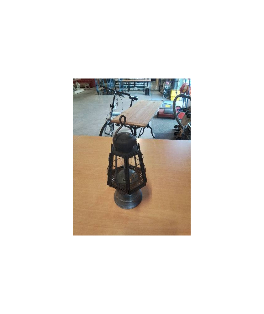 LANTERNE METAL ET VERRE 