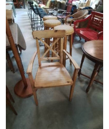 FAUTEUIL PIN DOSSIER A CROISILLON