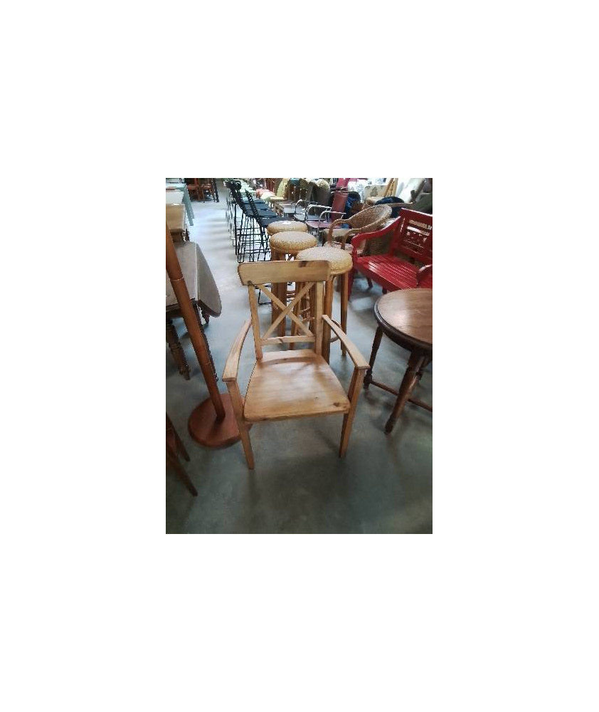 FAUTEUIL PIN DOSSIER A CROISILLON