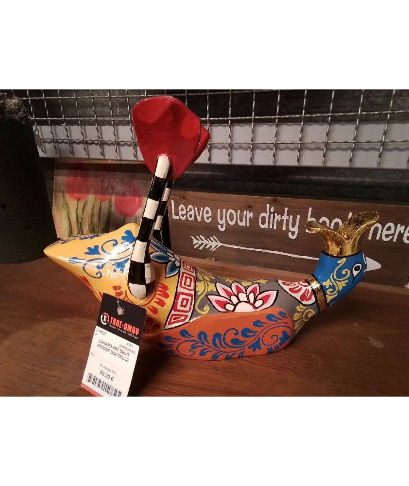 CANARD ART DECO REPOSE BOUTEILLE