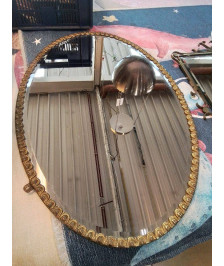 MIROIR OVAL METAL