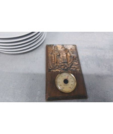 THERMOMETRE BOIS CUIVRE 