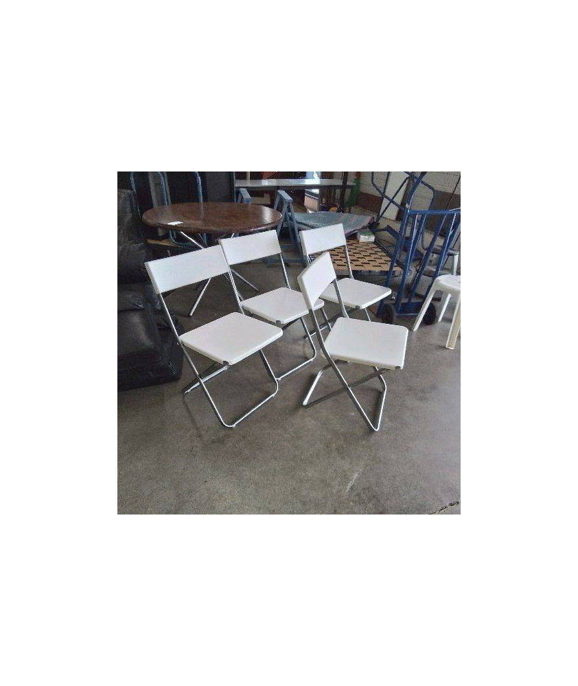 4 CHAISES PLIANTES IKEA 