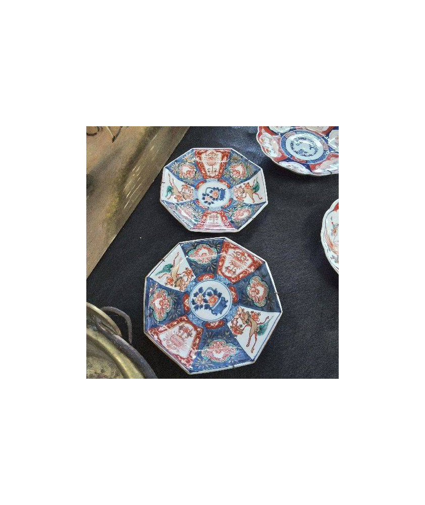 PAIRES ASSIETTES DECO IMARI