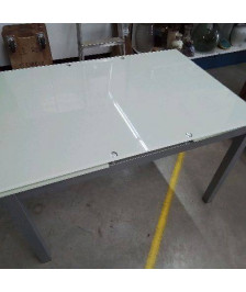 TABLE EN VERRE A RALLONGE 