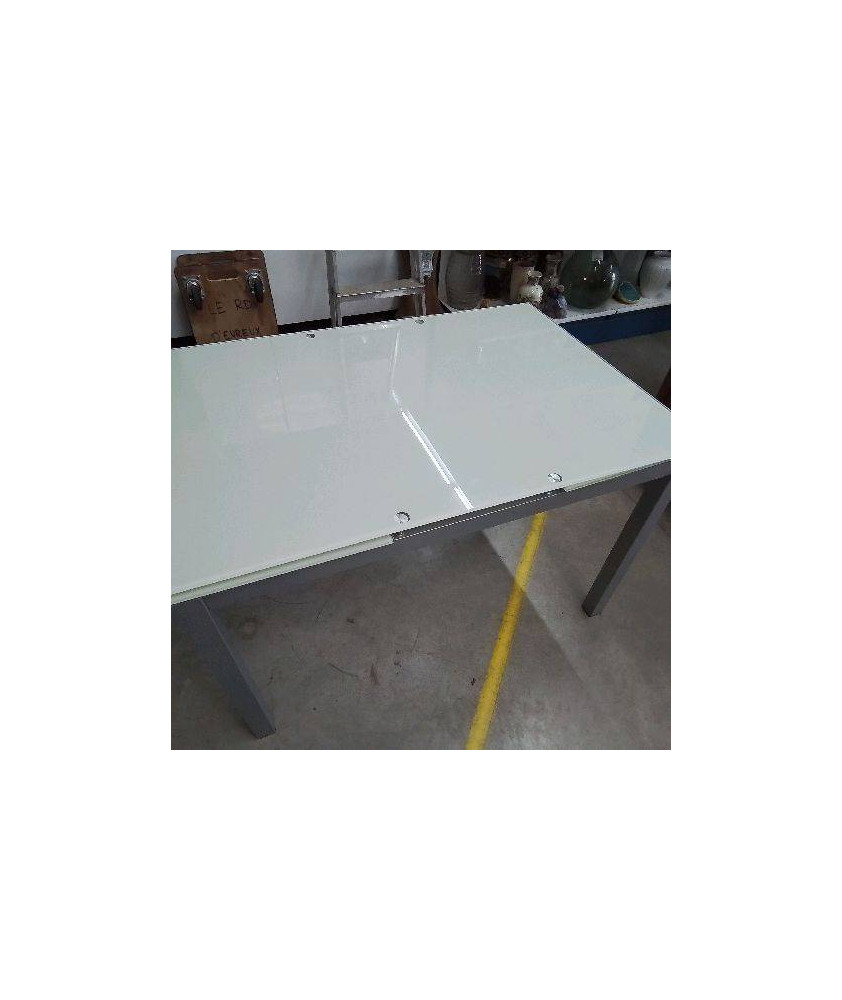 TABLE EN VERRE A RALLONGE 