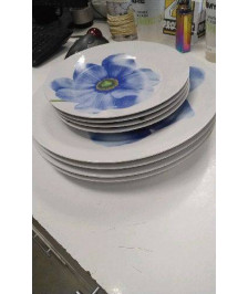 ASSIETTES FLEURS 