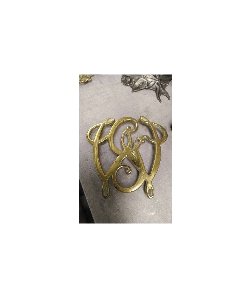 DECO DESSOUS DE PLAT VINTAGE LAITON - GEO WASHINGTON CYPHER 10-13