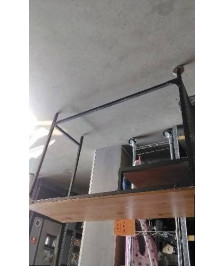 BUREAU STYLE INDUSTRIEL FER ET BOIS