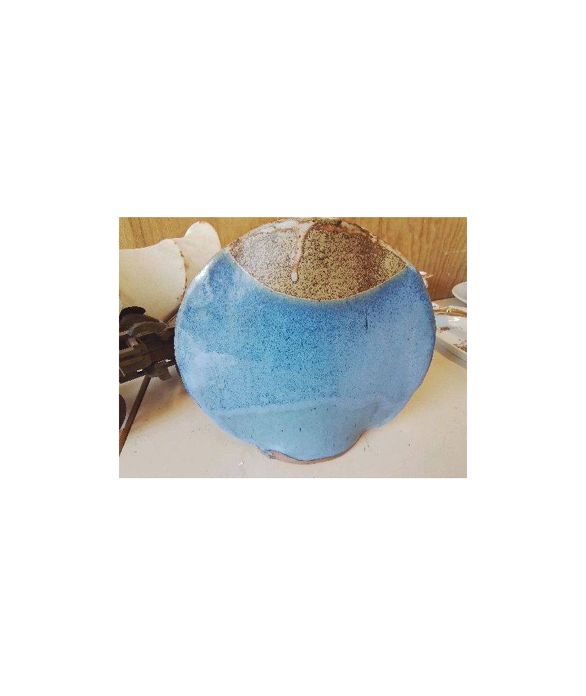 VASE EN GRES ÉMAILLÉ 