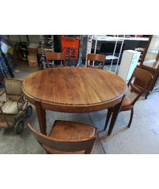TABLE OVALE ART DECO 